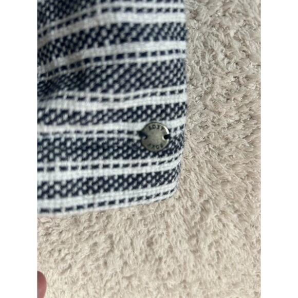 Roxy Women’s Light Weight Hoodie Sz M Navy/ White Striped Casual Beach Vaca - Picture 3 of 6